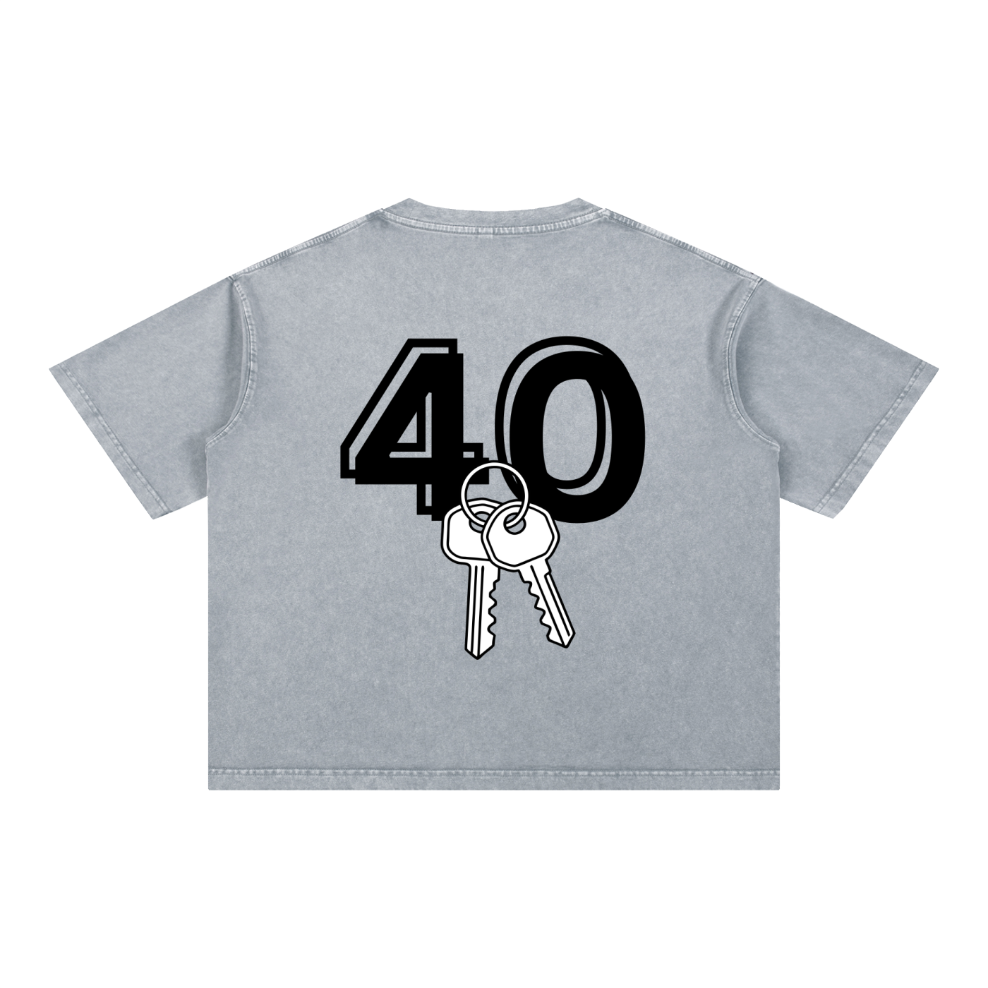 GHOST SOCIETY CO. Mineral Wash Boxy Cotton T-Shirt