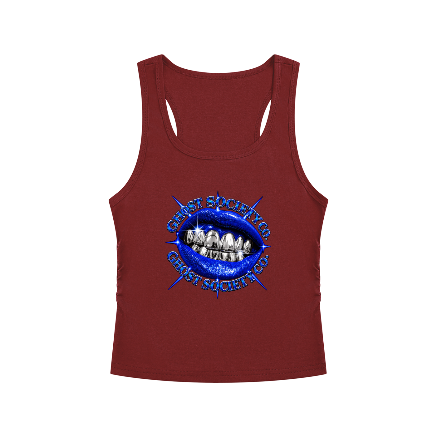 Women's Ruched Crop Tank Top | Ghost Society Co.