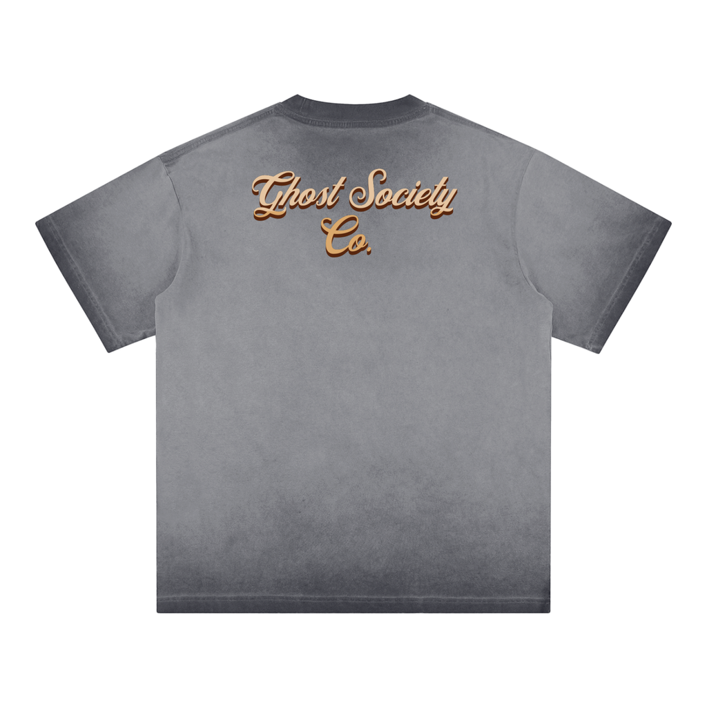 GHOST SOCIETY CO. Reverse Dyed Loose Cotton T-Shirt