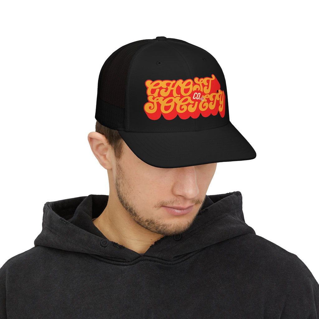 Trucker Cap — Retro 'Ghost Society Co.' Logo Snapback