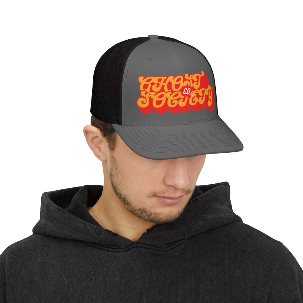 Trucker Cap — Retro 'Ghost Society Co.' Logo Snapback