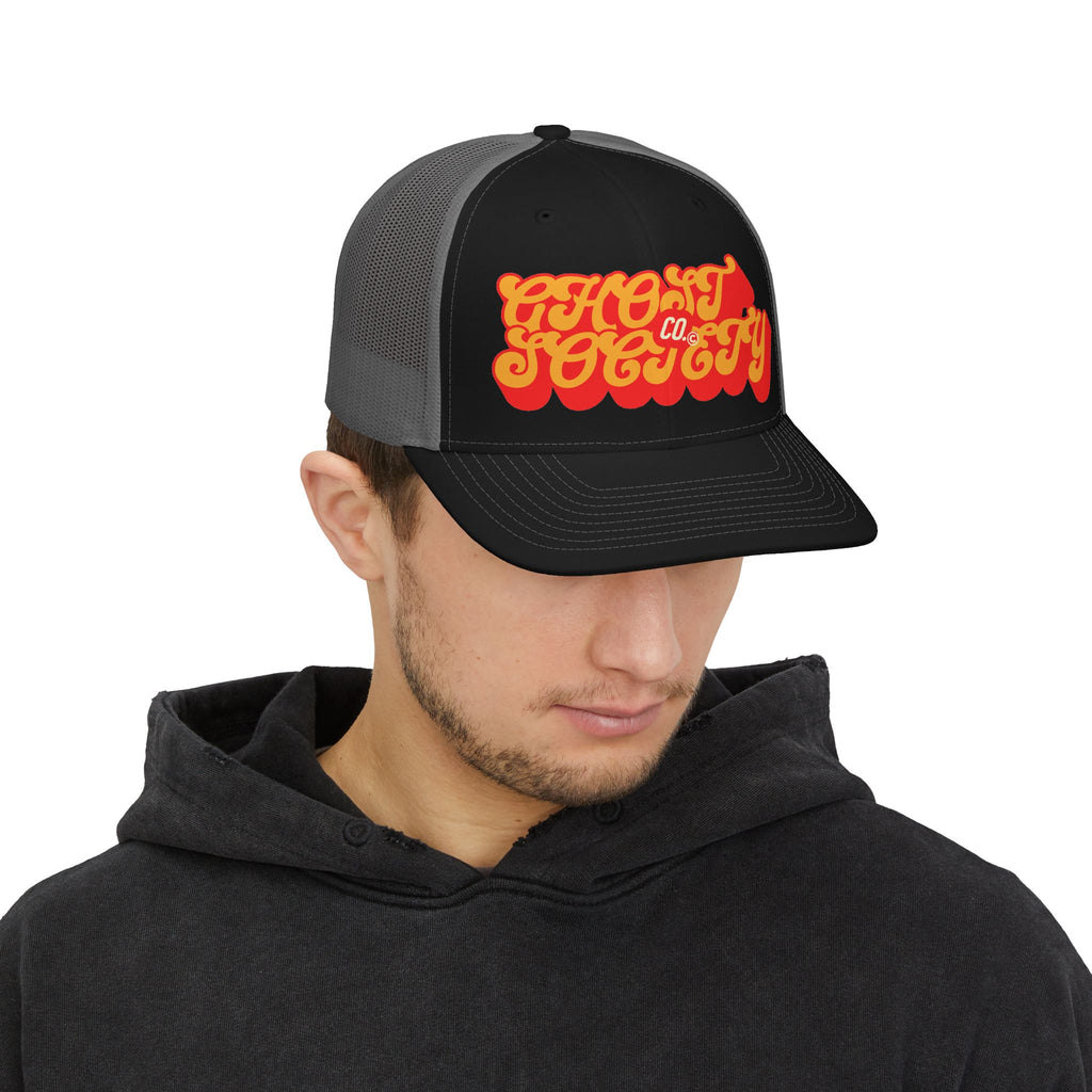 Trucker Cap — Retro 'Ghost Society Co.' Logo Snapback