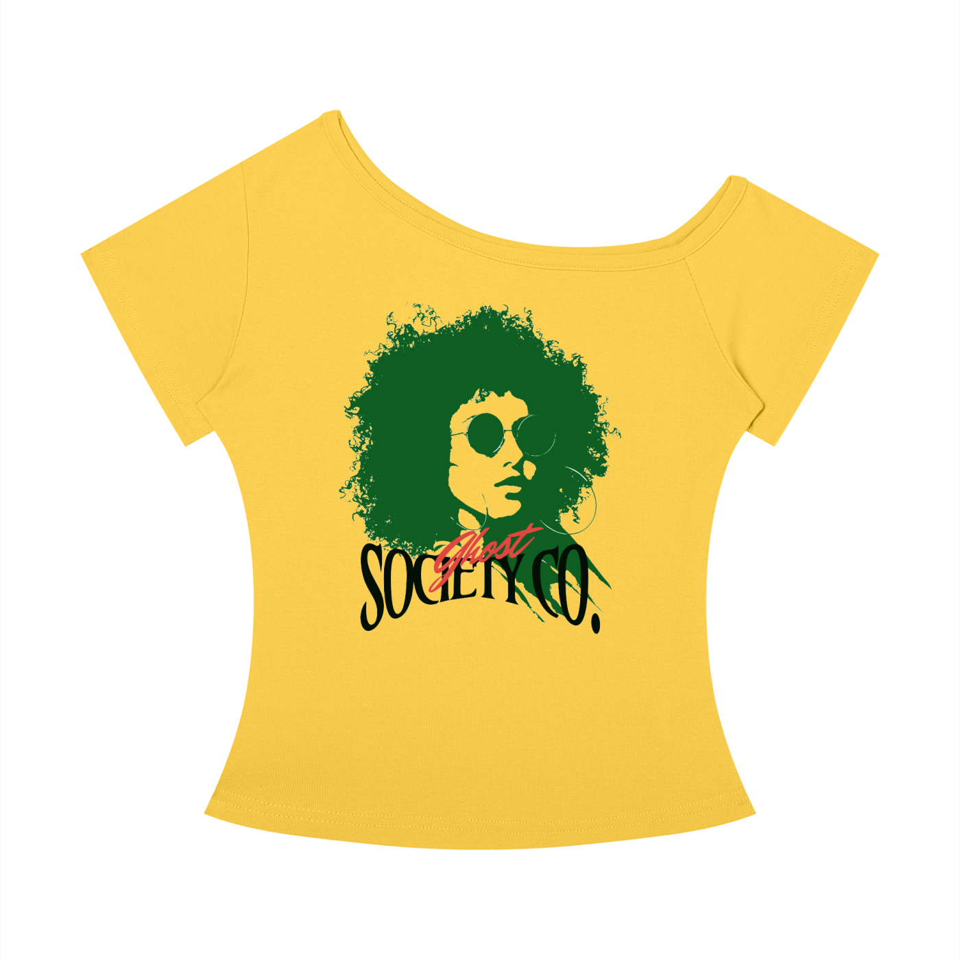 GHOST SOCIETY CO. Women’s Off-the-Shoulder T-Shirt