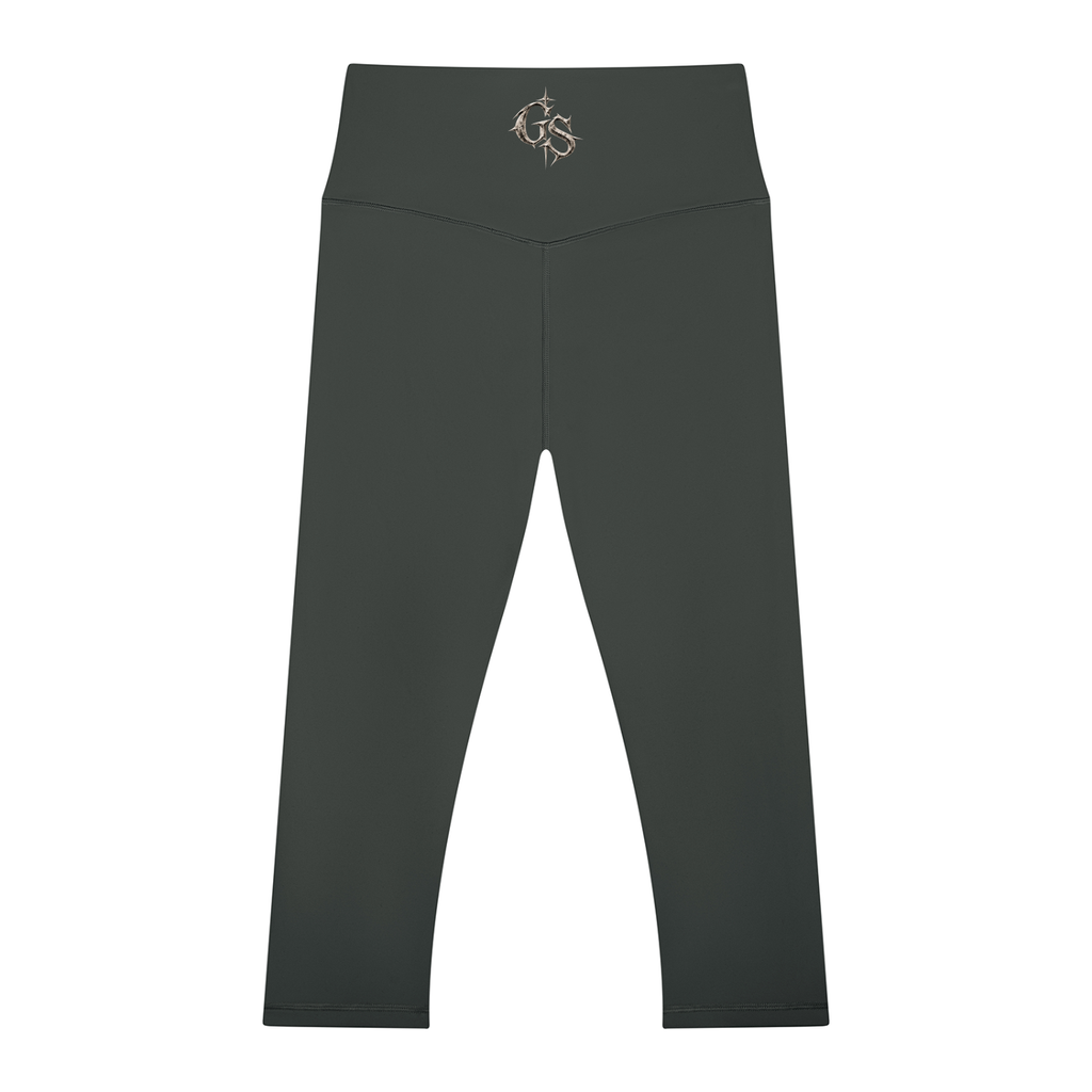 GHOST SOCIETY CO. Women's High Waisted Yoga Capri Leggings