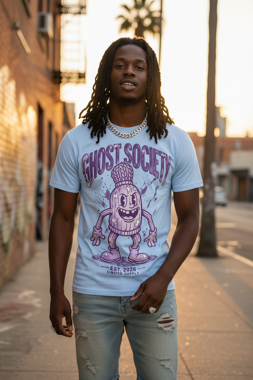 GHOST SOCIETY CO. Pure Cotton Unisex T-Shirt
