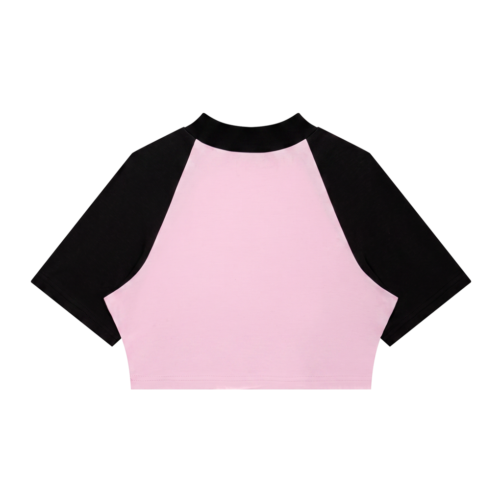 Women's Color Block Raglan Crop Tee | Ghost Society Co.
