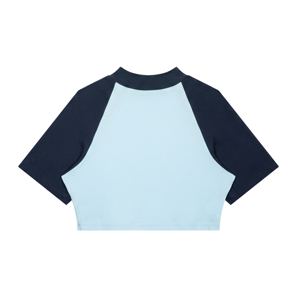 Women's Color Block Raglan Crop Tee | Ghost Society Co.