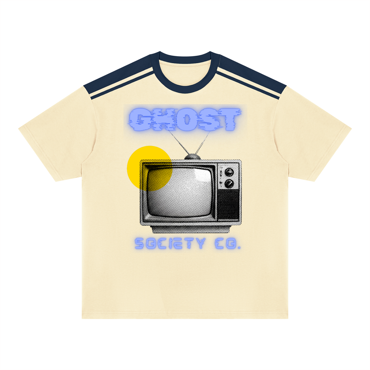 GHOST SOCIETY CO. Unisex Color Block Loose T-Shirt