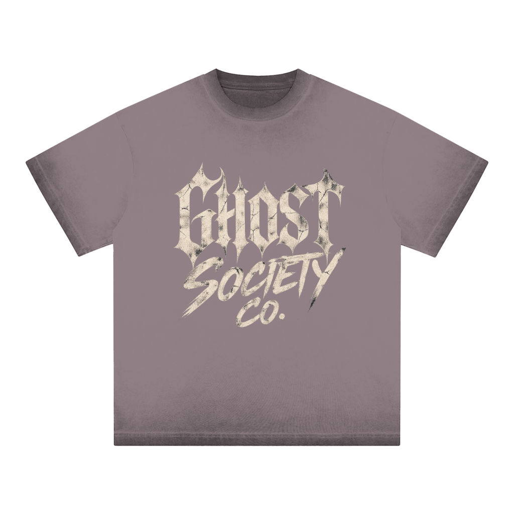 GHOST SOCIETY CO. Reverse Dyed Loose Cotton T-Shirt