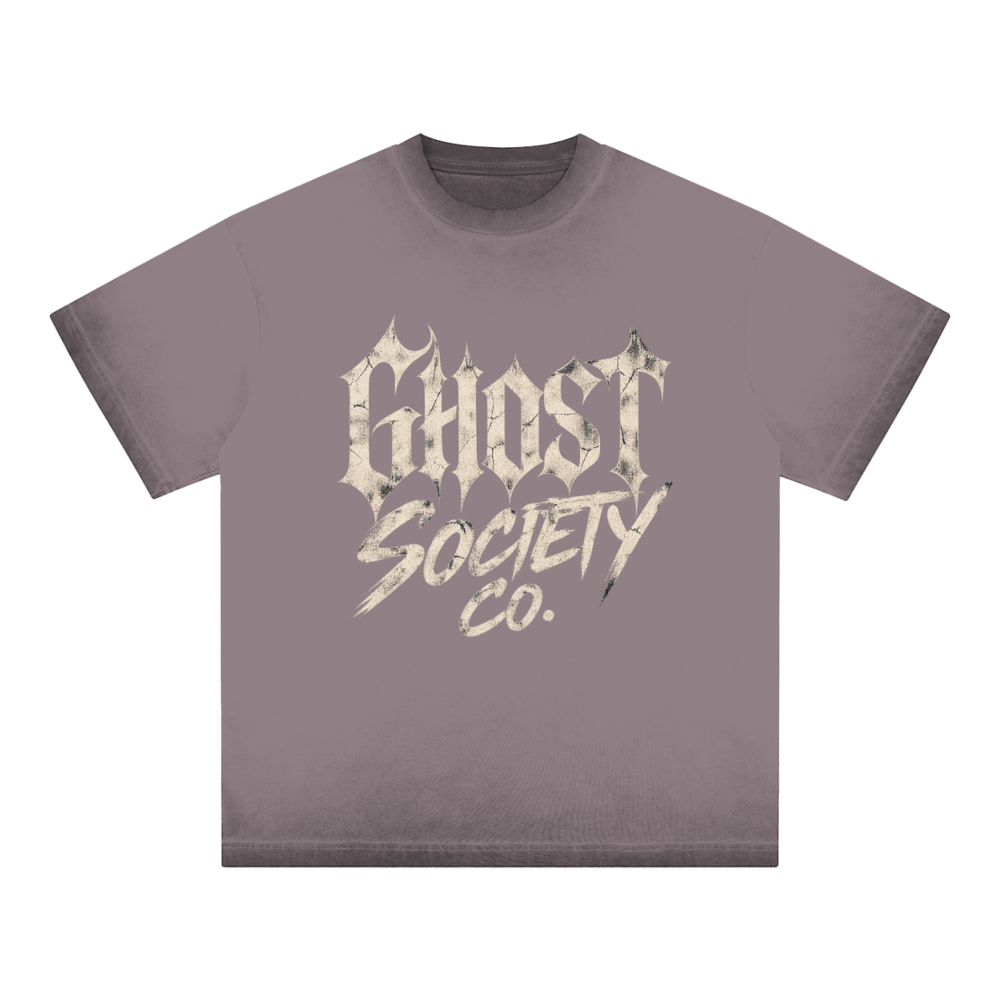GHOST SOCIETY CO. Reverse Dyed Loose Cotton T-Shirt