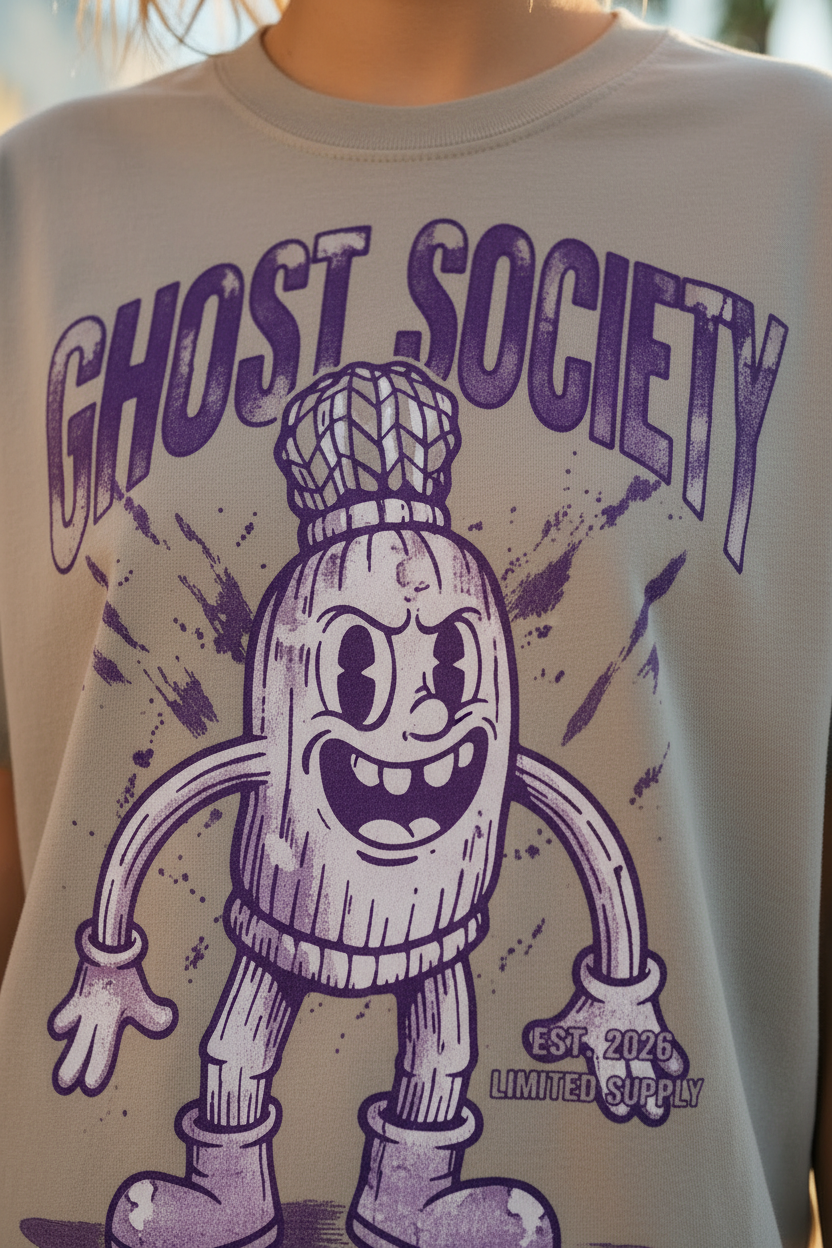 GHOST SOCIETY CO. Pure Cotton Essential Kids T-Shirt