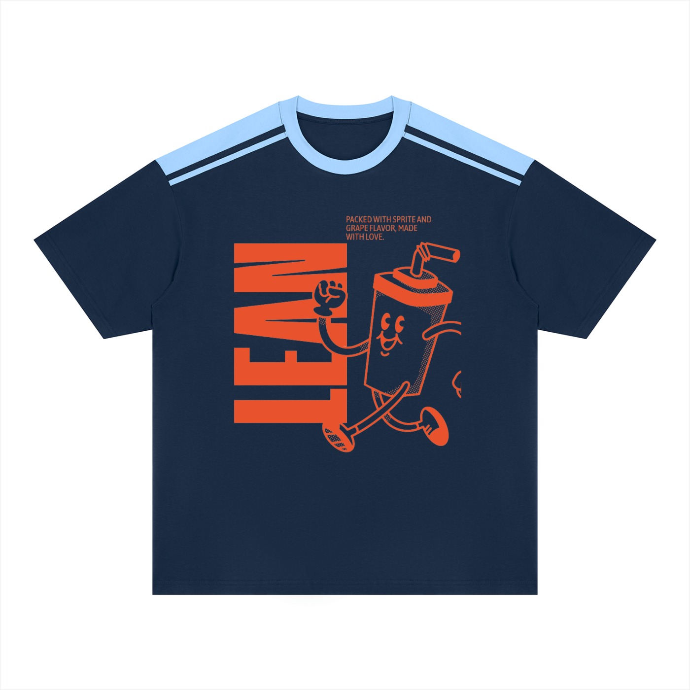 GHOST SOCIETY CO. Unisex Color Block Loose T-Shirt