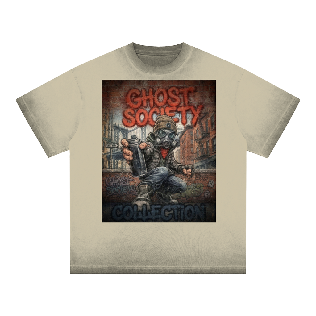 GHOST SOCIETY CO. Reverse Dyed Loose Cotton T-Shirt