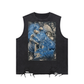 GHOST SOCIETY CO. Snow Washed Raw-Hem Tank Top