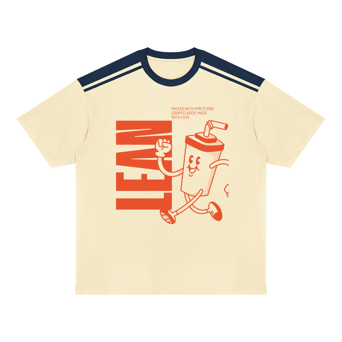 GHOST SOCIETY CO. Unisex Color Block Loose T-Shirt