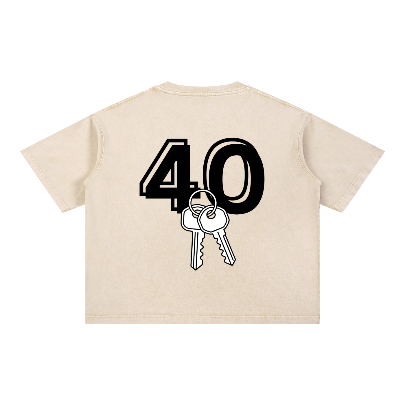 GHOST SOCIETY CO. Mineral Wash Boxy Cotton T-Shirt