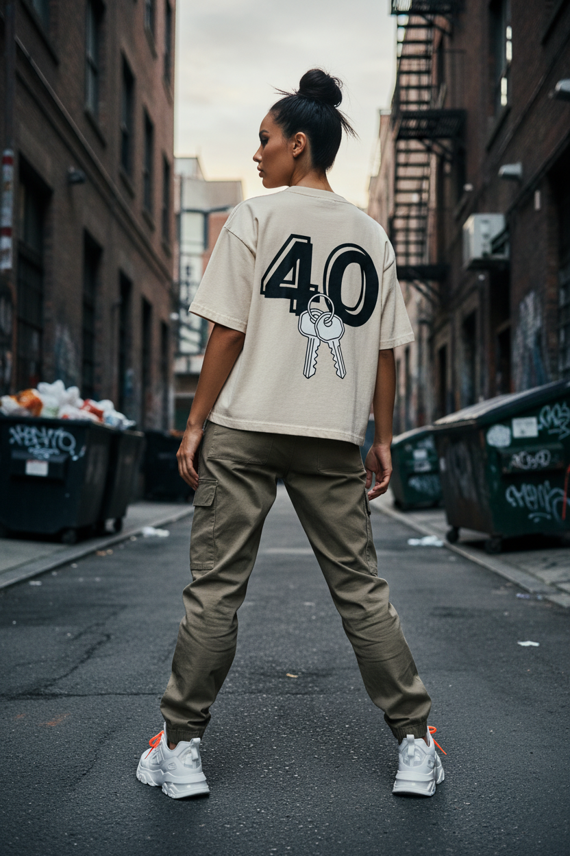 GHOST SOCIETY CO. Mineral Wash Boxy Cotton T-Shirt