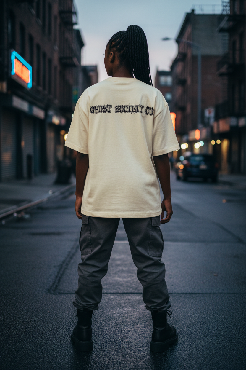 Heavyweight Oversized Drop Shoulder Tee | Ghost Society Co.