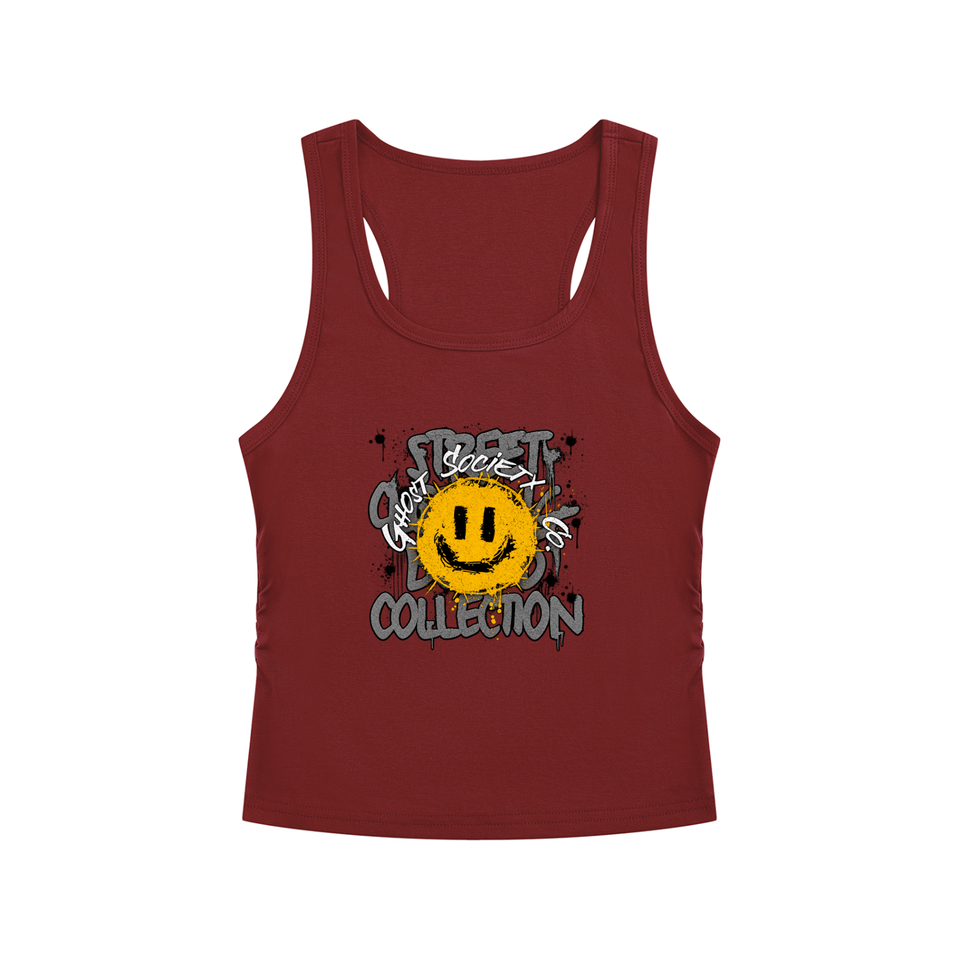 GHOST SOCIETY CO. Women’s Ruched Tank Top