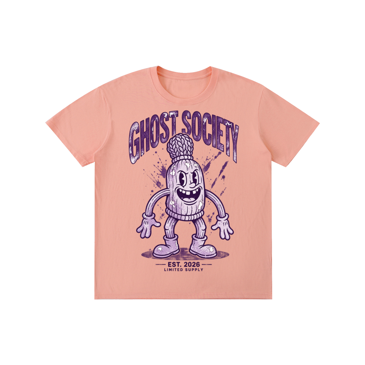 GHOST SOCIETY CO. Pure Cotton Unisex T-Shirt