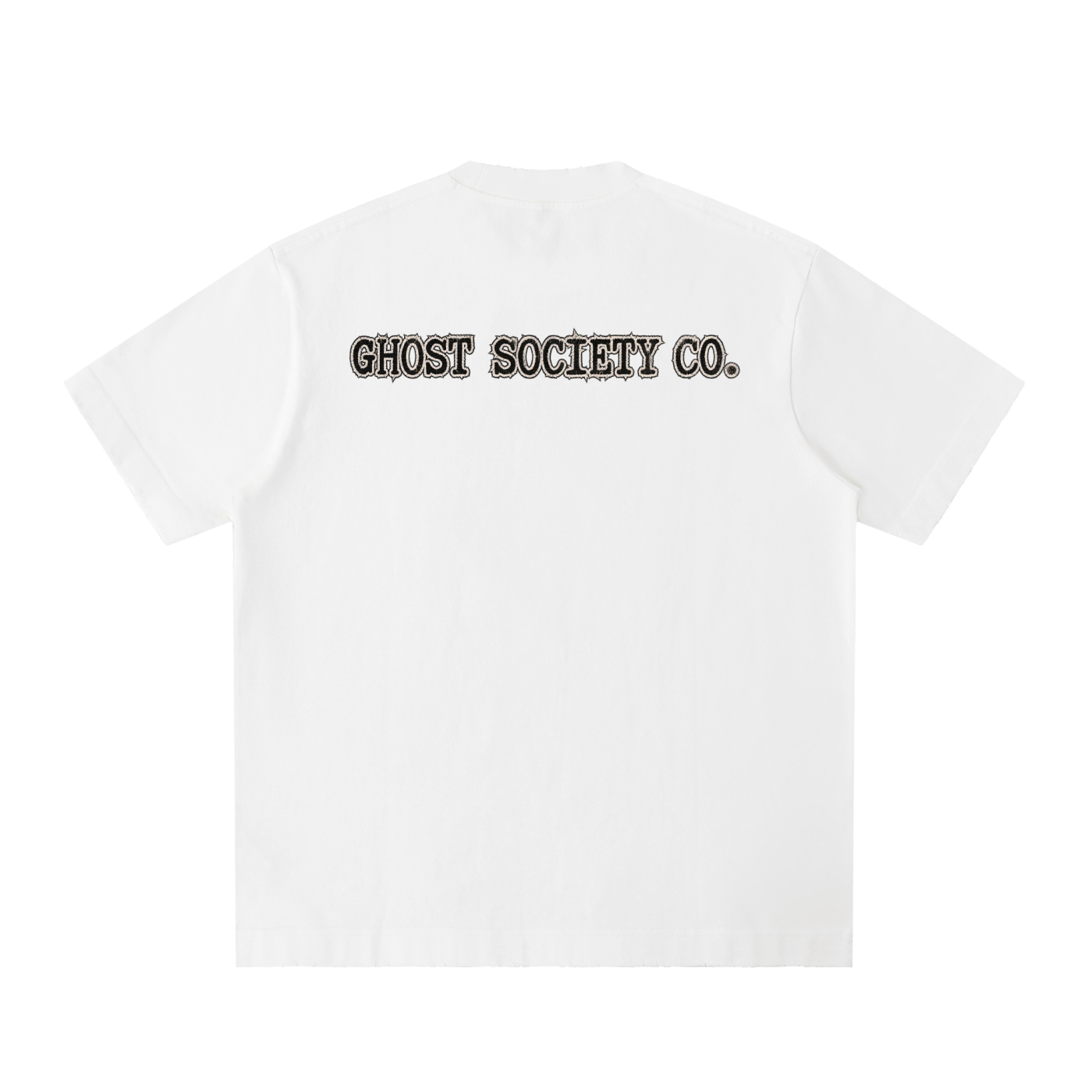 GHOST SOCIETY CO. Heavyweight Vintage Washed Frayed T-Shirt