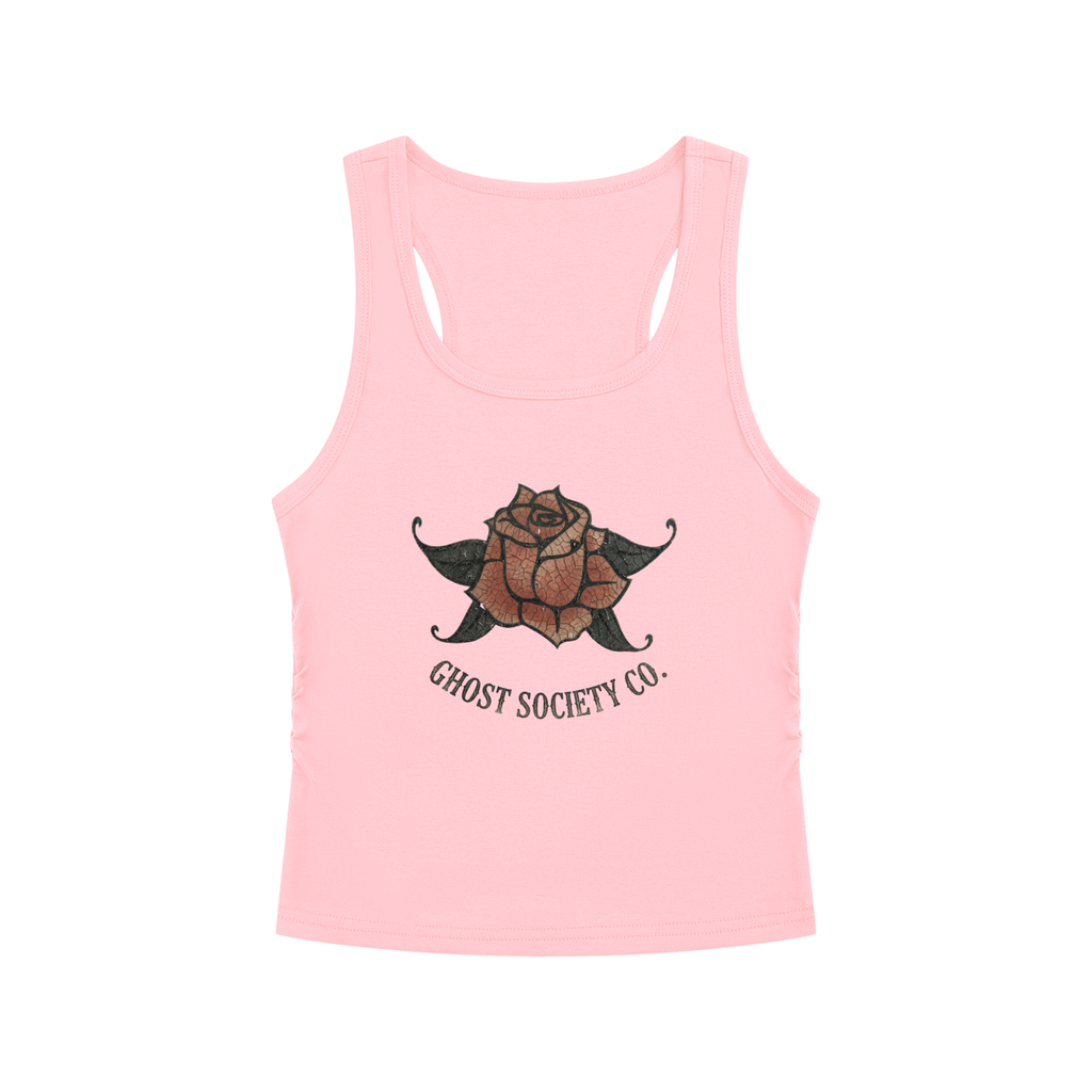 GHOST SOCIETY CO. Women’s Ruched Tank Top
