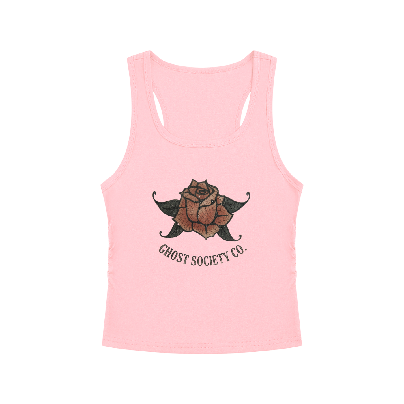 GHOST SOCIETY CO. Women’s Ruched Tank Top