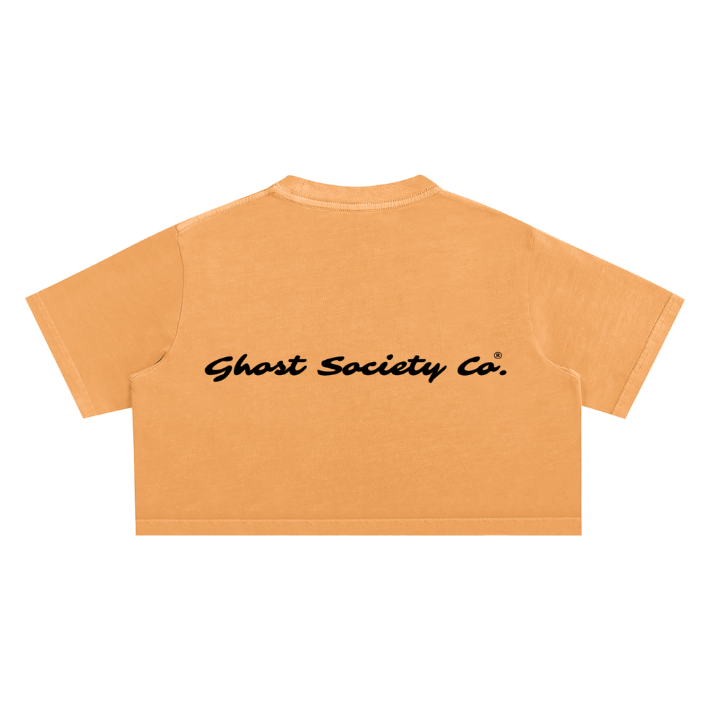 GHOST SOCIETY CO. Snow Washed Crop Top