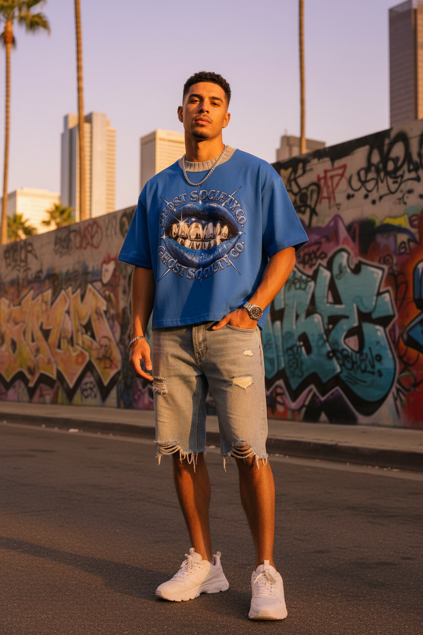 Heavyweight Boxy Drop Shoulder T-Shirt | Ghost Society Co.