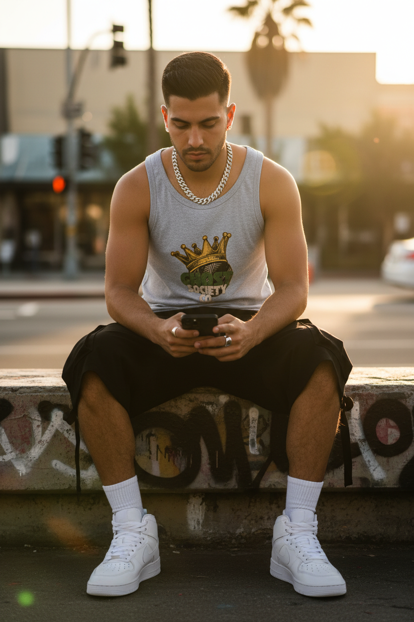 GHOST SOCIETY CO. Essential Performance Tank Top