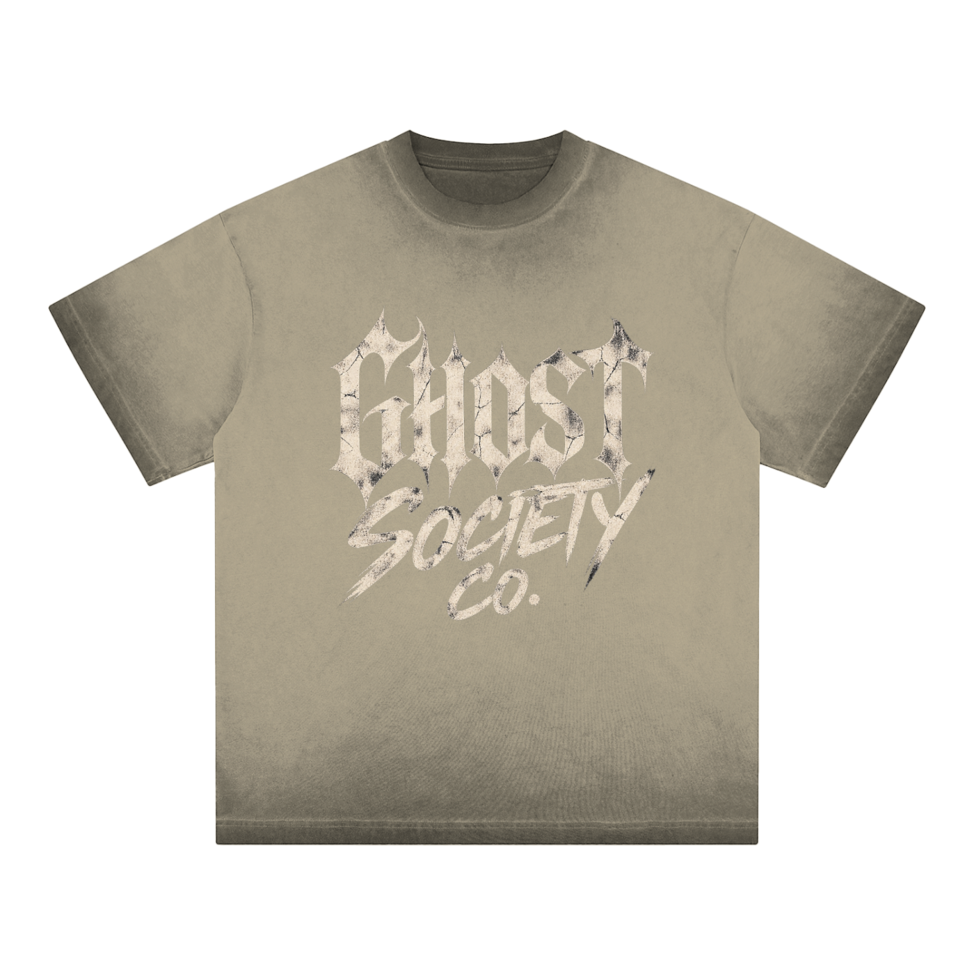 GHOST SOCIETY CO. Reverse Dyed Loose Cotton T-Shirt