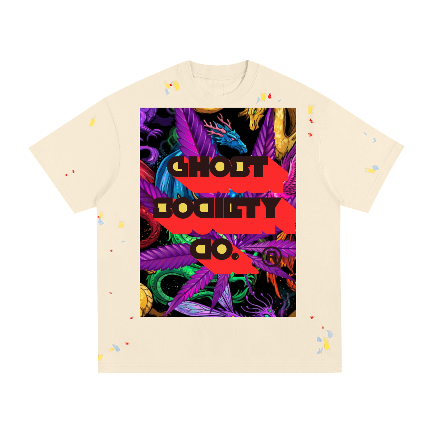 GHOST SOCIETY CO. Paint Splatter T-Shirt