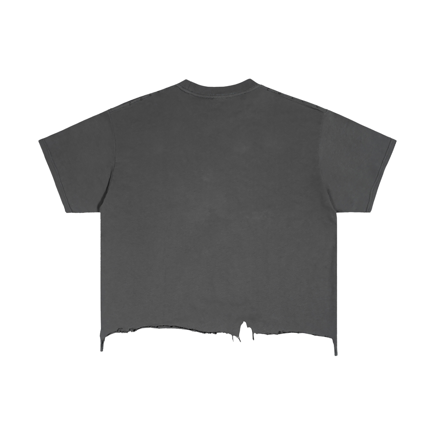 GHOST SOCIETY CO. Vintage Wash Boxy Distressed Hem T-Shirt