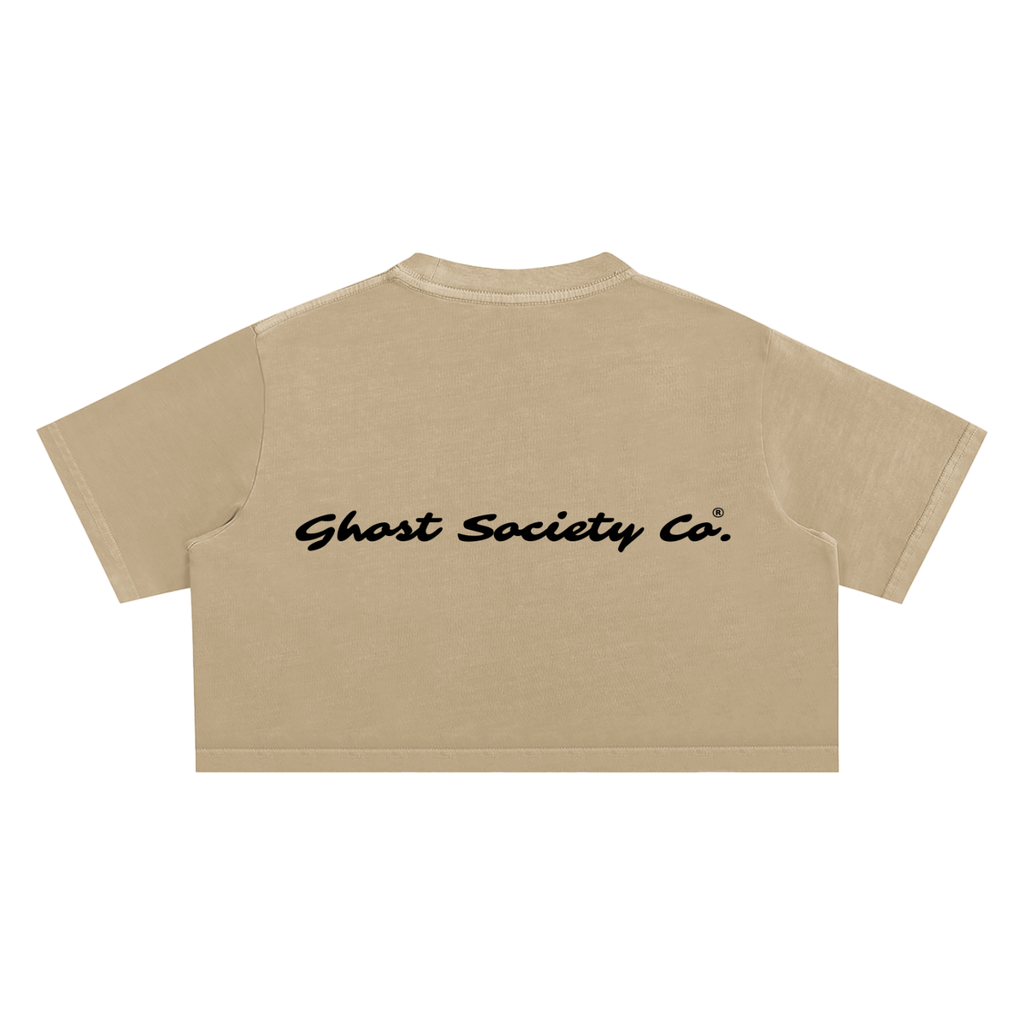GHOST SOCIETY CO. Snow Washed Crop Top
