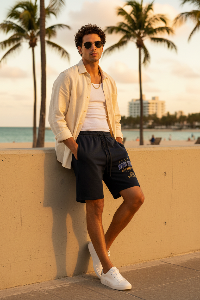 GHOST SOCIETY CO. Men's Drawstring Active Shorts