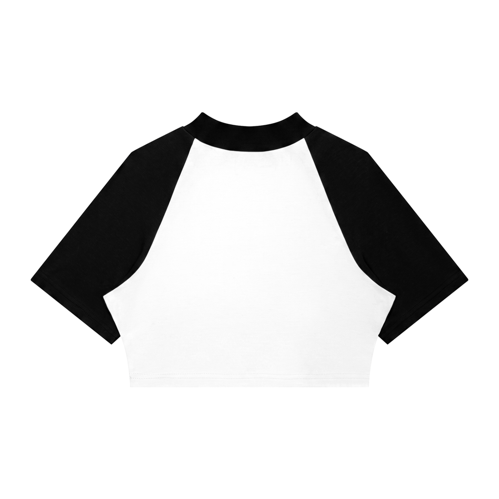 Women's Color Block Raglan Crop Tee | Ghost Society Co.