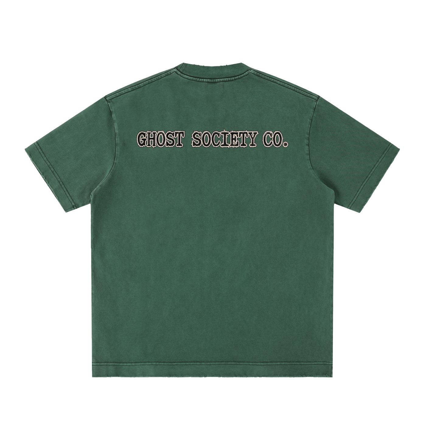 GHOST SOCIETY CO. Heavyweight Vintage Washed Frayed T-Shirt