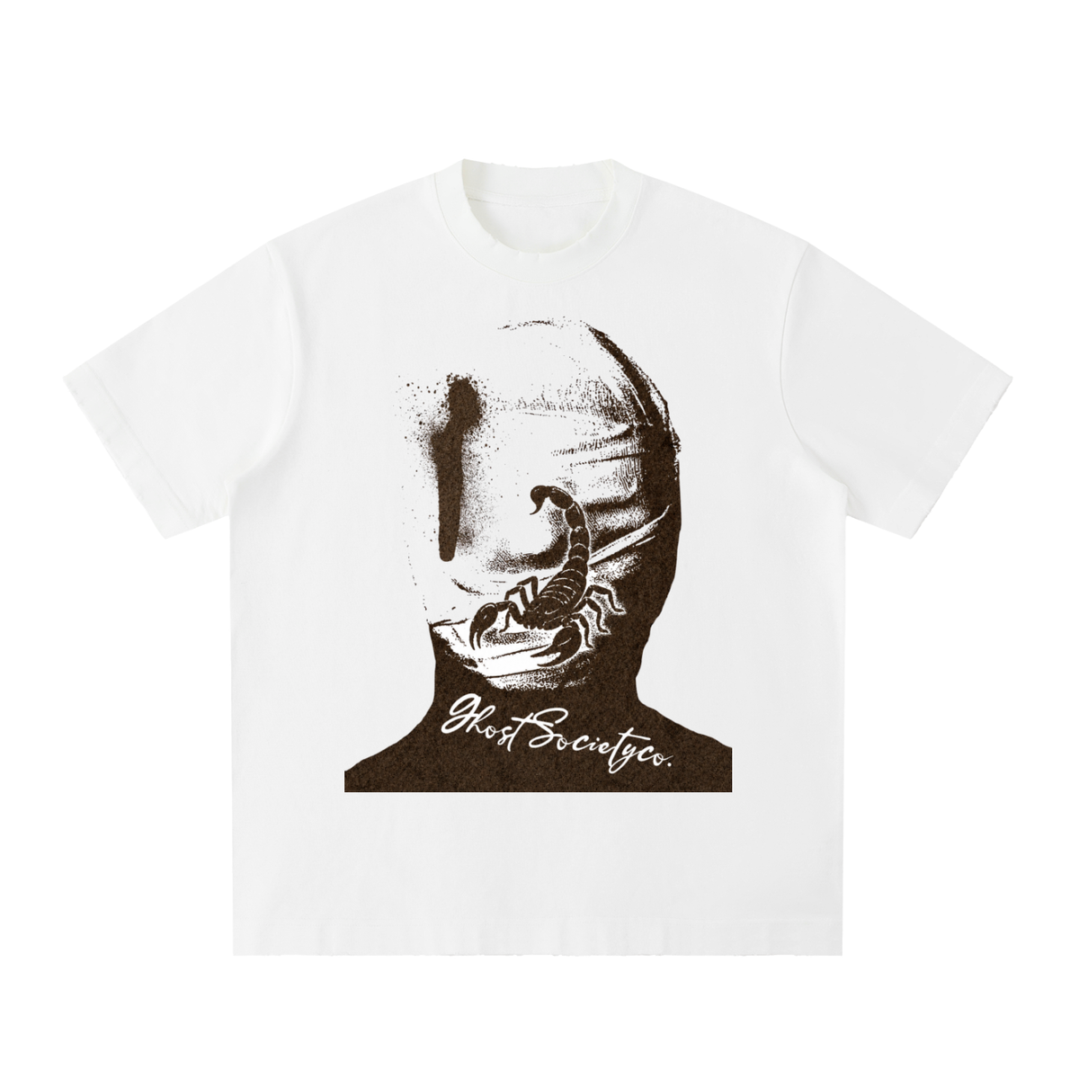 GHOST SOCIETY CO. Heavyweight Vintage Washed Frayed T-Shirt