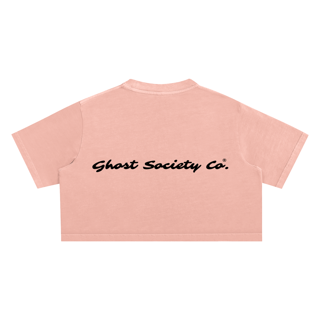 GHOST SOCIETY CO. Snow Washed Crop Top