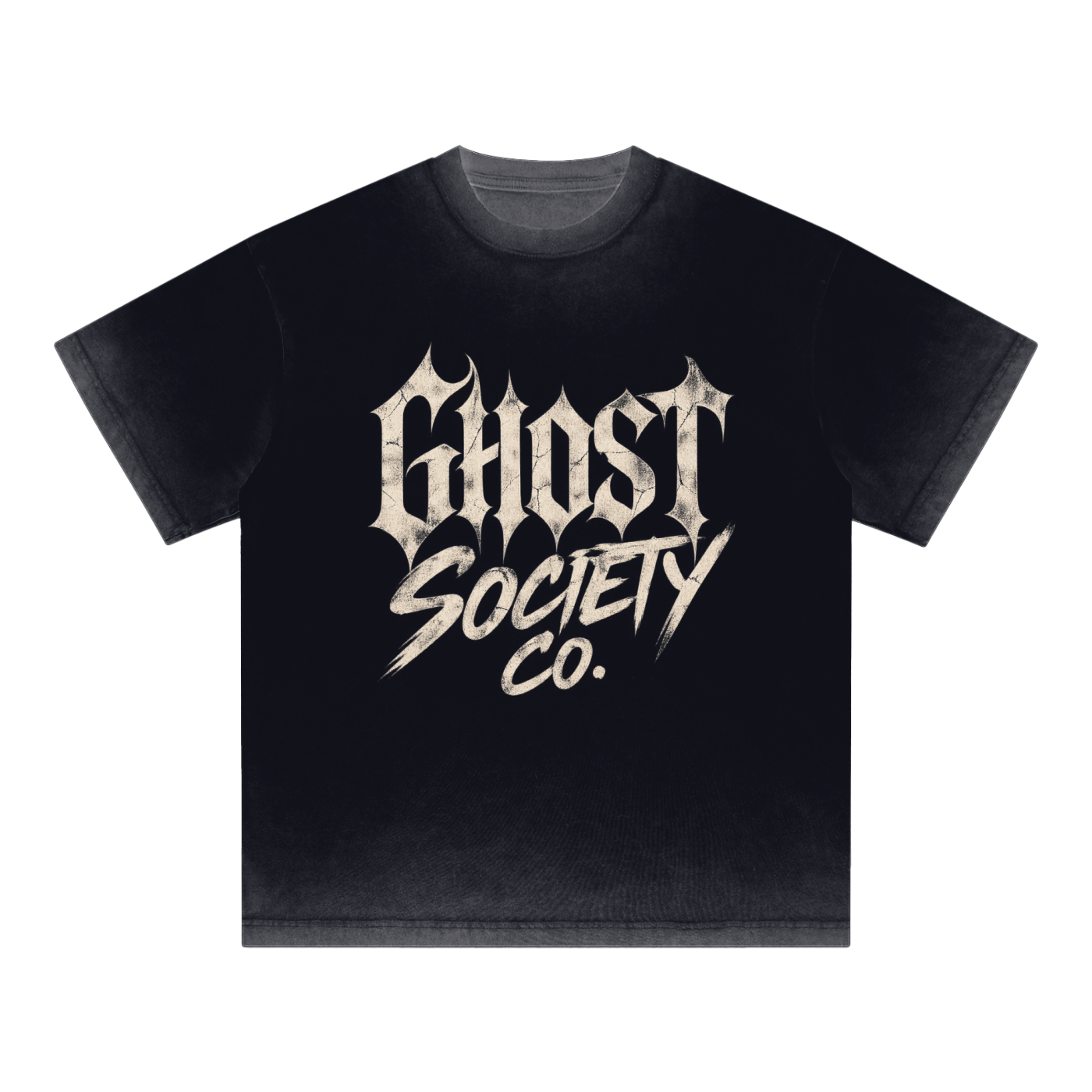 GHOST SOCIETY CO. Reverse Dyed Loose Cotton T-Shirt