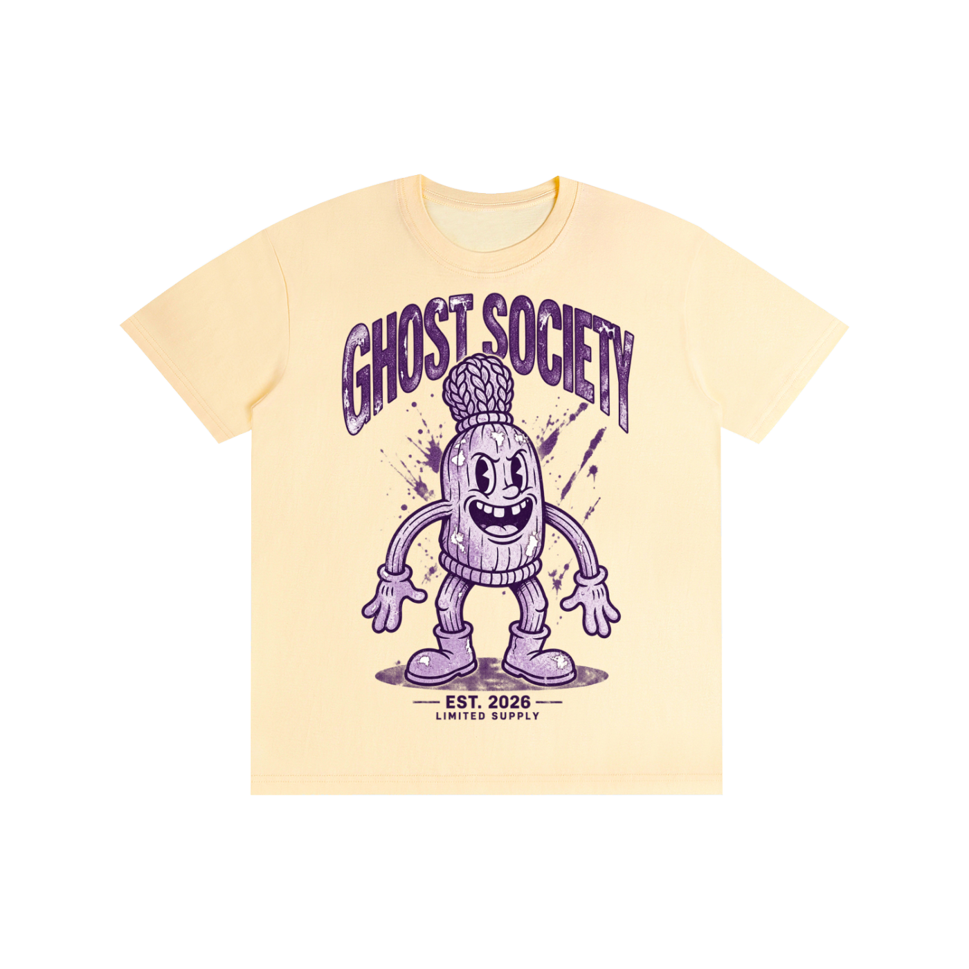 GHOST SOCIETY CO. Pure Cotton Unisex T-Shirt