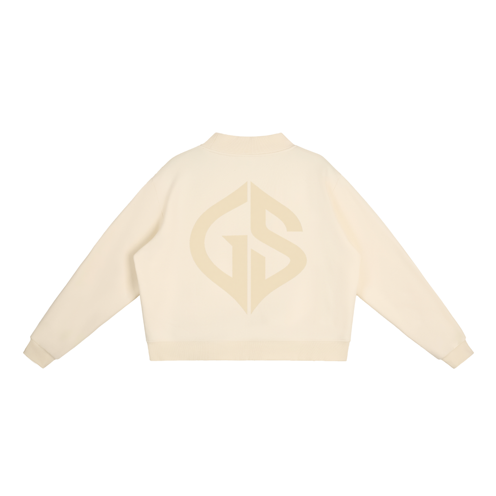 GHOST SOCIETY CO. Essential Fleece Mock-Neck Crew Sweatshirt