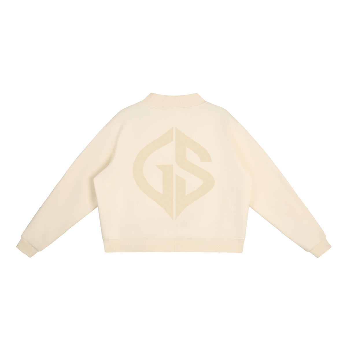 GHOST SOCIETY CO. Essential Fleece Mock-Neck Crew Sweatshirt