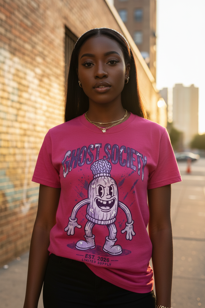 GHOST SOCIETY CO. Pure Cotton Unisex T-Shirt