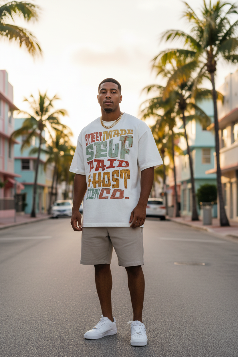 Heavyweight Oversized Drop Shoulder Tee | Ghost Society Co.