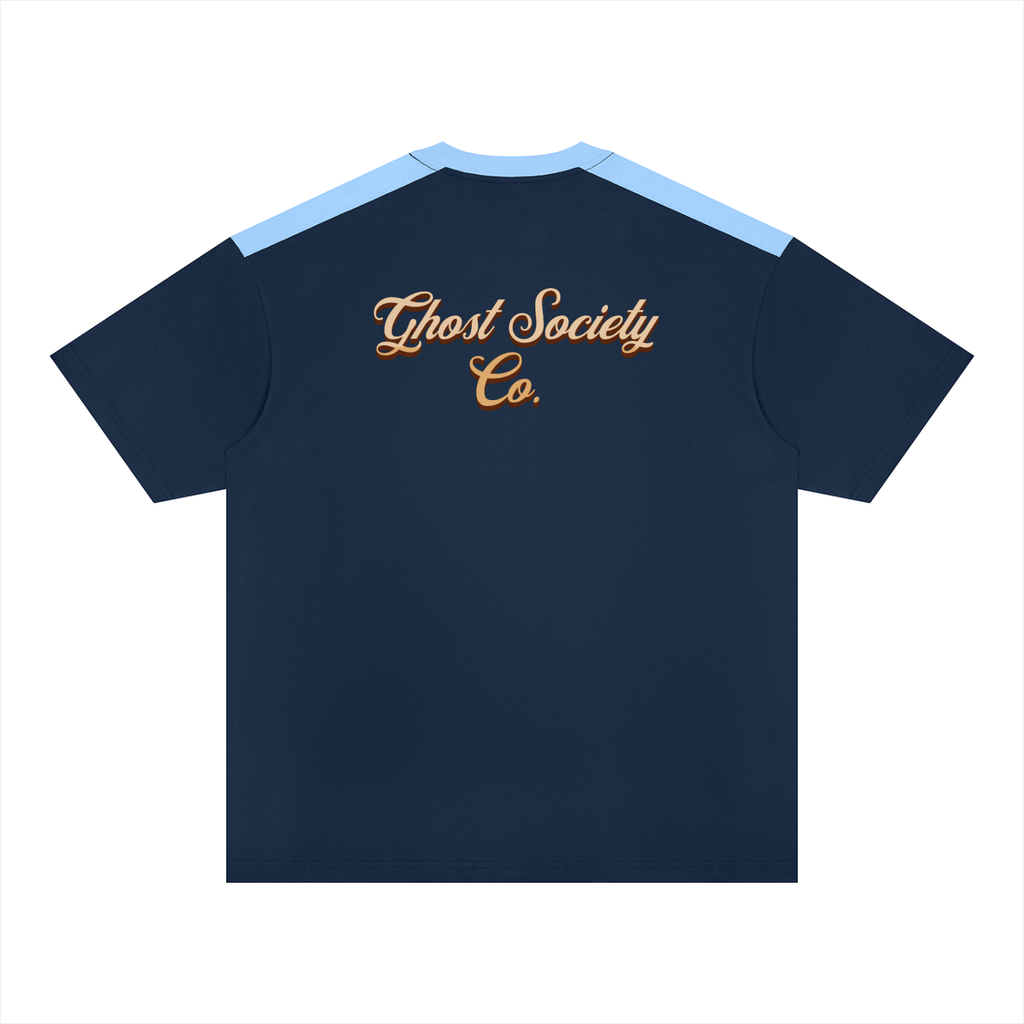 GHOST SOCIETY CO. Unisex Color Block Loose T-Shirt