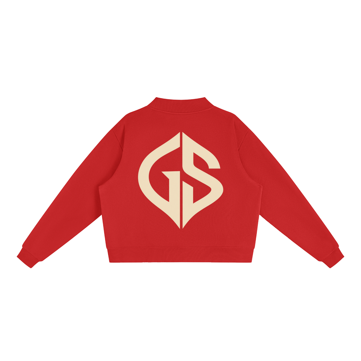 GHOST SOCIETY CO. Essential Fleece Mock-Neck Crew Sweatshirt