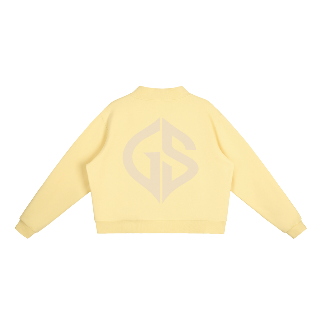 GHOST SOCIETY CO. Essential Fleece Mock-Neck Crew Sweatshirt
