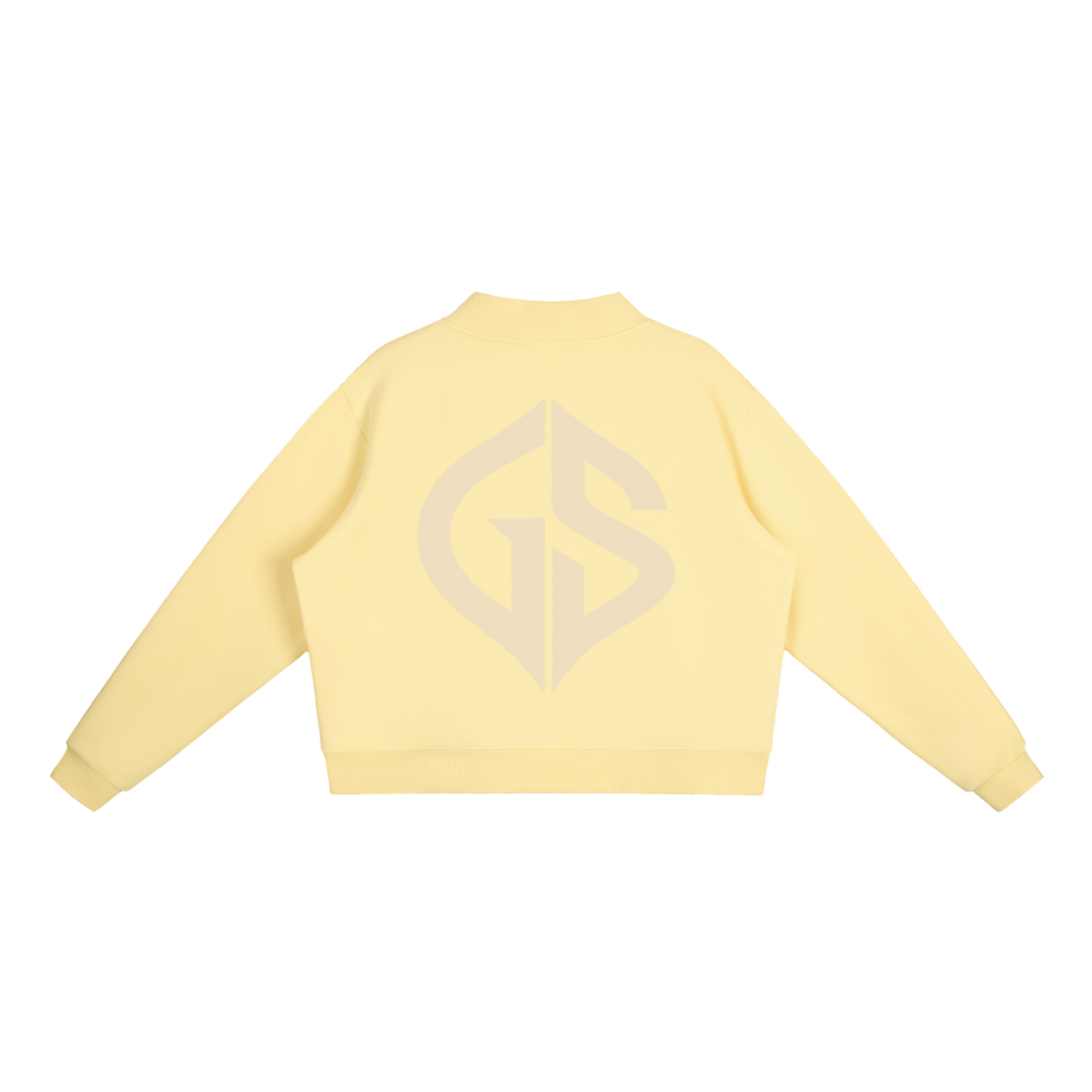 GHOST SOCIETY CO. Essential Fleece Mock-Neck Crew Sweatshirt