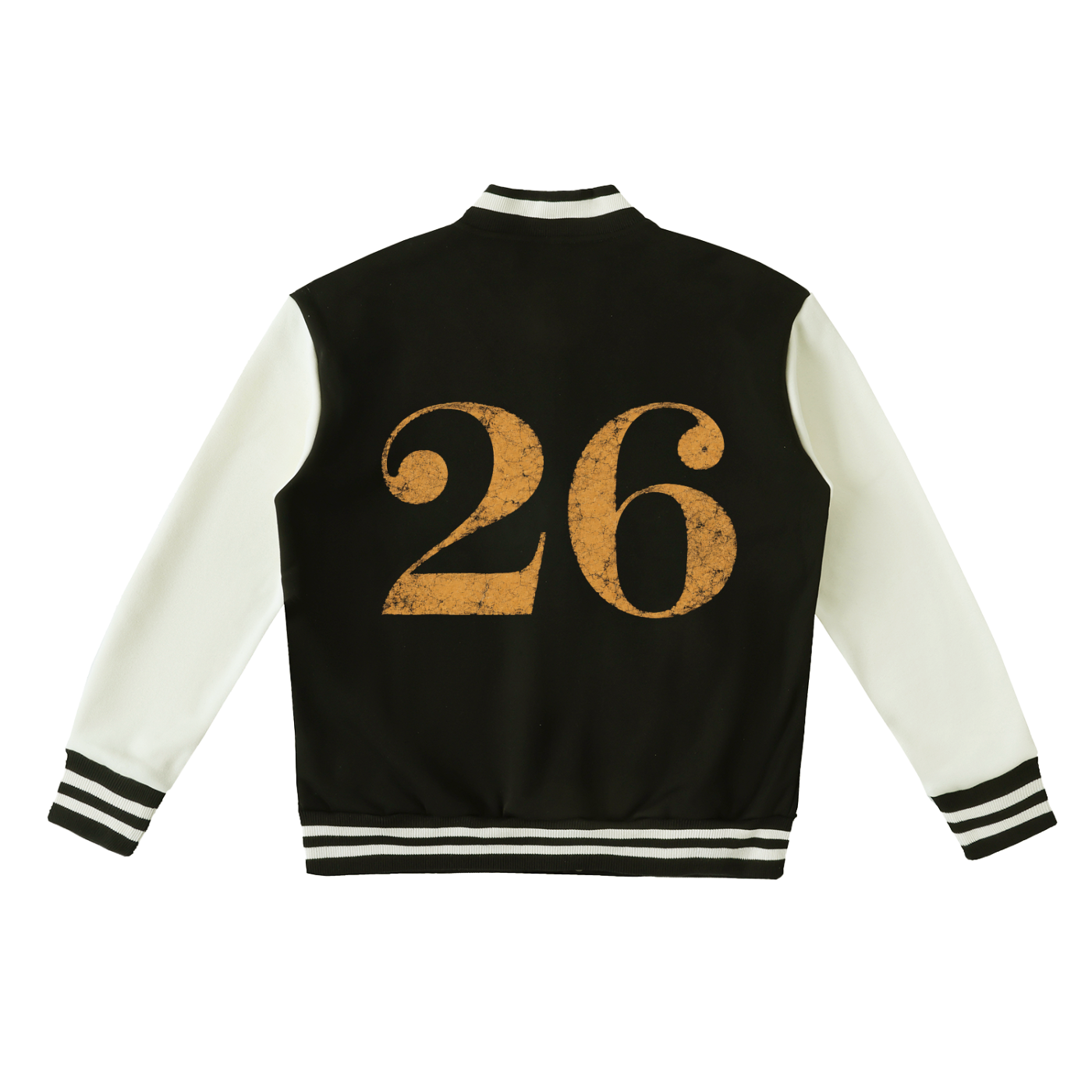 GHOST SOCIETY CO. Two-Tone Fleeced Varsity Jacket